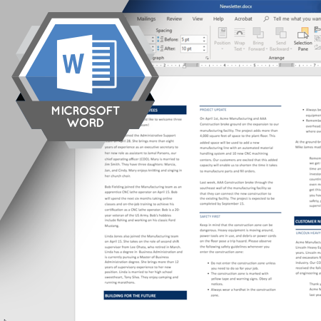 MSO-2014 Using Document Layout Options