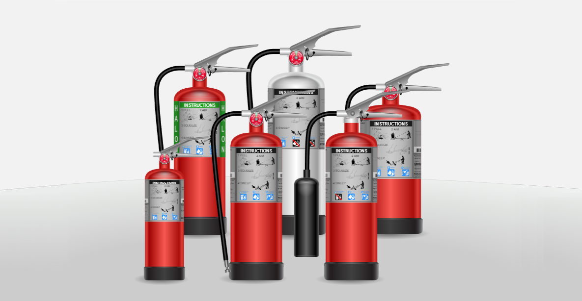SAF-1023-02 Fire Extinguishers - Different Types of Extinguishers